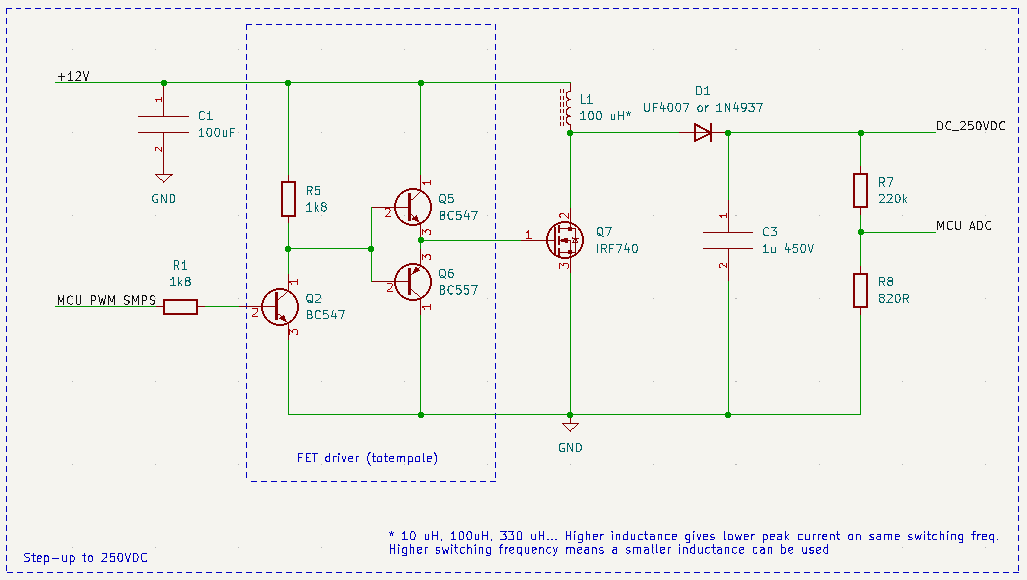 Step-Up converter in software